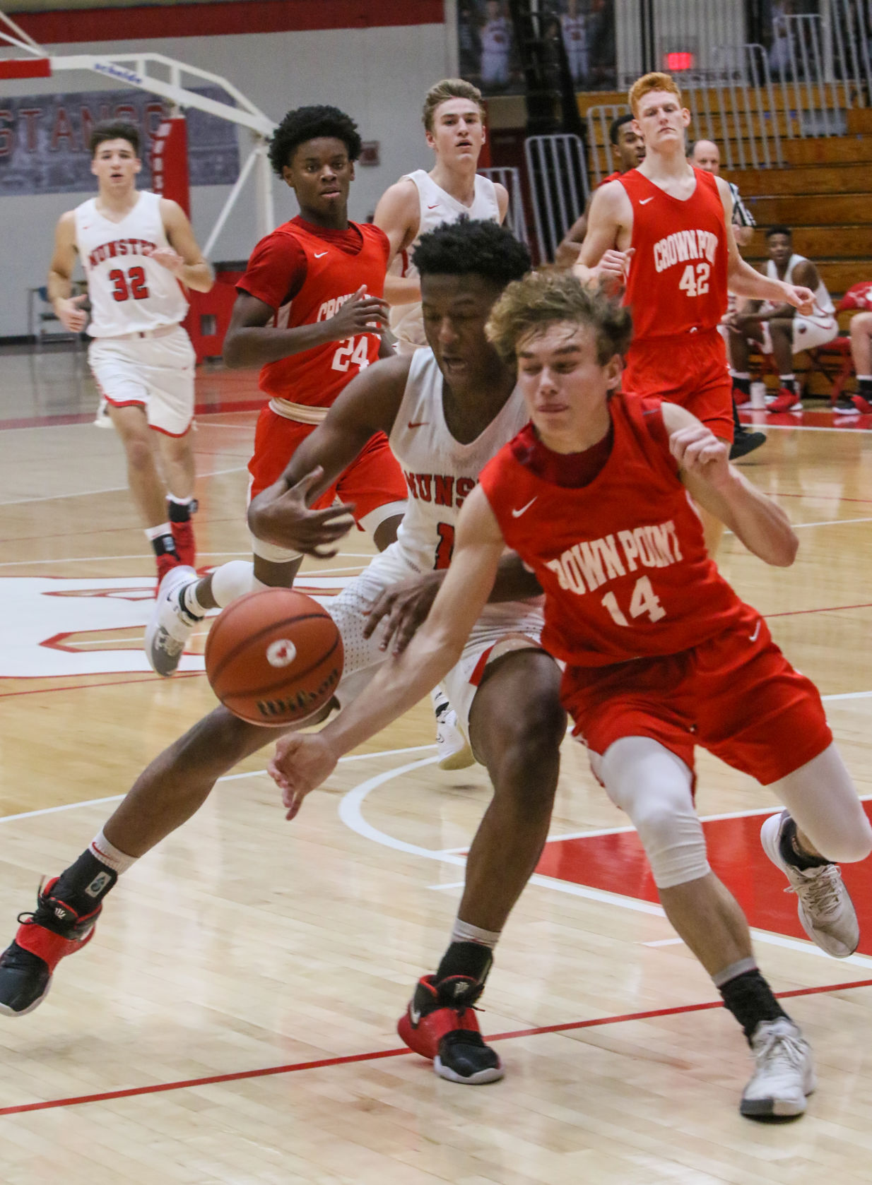 Crown Point at Munster boys basketball